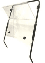 Show details for Fold down windshield, clear, acrylic Picture of Fold down windshield, clear, acrylic