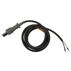 Show details for 2-Blade Gray Molded Crowsfoot Plug W/ DC Cord Picture of 2-Blade Gray Molded Crowsfoot Plug W/ DC Cord