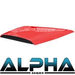 Show details for Red Alpha Series Hood Scoop Picture of Red Alpha Series Hood Scoop