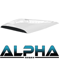 Show details for White Alpha Series Hood Scoop Picture of White Alpha Series Hood Scoop