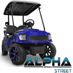Show details for Blue Alpha Street Front Cowl Kit Picture of Blue Alpha Street Front Cowl Kit