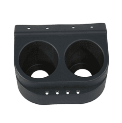 Show details for Dual cup holder with hardware Picture of Dual cup holder with hardware