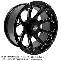 Show details for GTW® Raven 14x7 Matte Black Off-Road Wheel (3:4 Offset) Picture of GTW® Raven 14x7 Matte Black Off-Road Wheel (3:4 Offset)