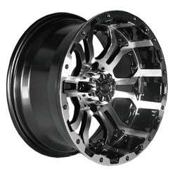 Show details for GTW® Omega 14x7 Machined & Black Wheel (3:4 Offset) Picture of GTW® Omega 14x7 Machined & Black Wheel (3:4 Offset)