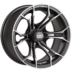 Show details for GTW® Spyder 12x7 Matte Gray Wheel (3:4 Offset) Picture of GTW® Spyder 12x7 Matte Gray Wheel (3:4 Offset)