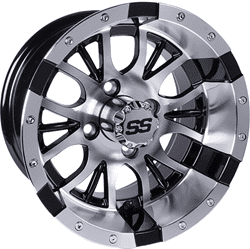 Show details for GTW® Diesel 14x7 Machined Silver/Black Wheel (3:4 Offset) Picture of GTW® Diesel 14x7 Machined Silver/Black Wheel (3:4 Offset)