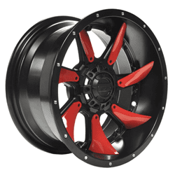 Show details for GTW® Blackhawk 14x7 Satin Black Wheel (3:4 Offset) Picture of GTW® Blackhawk 14x7 Satin Black Wheel (3:4 Offset)