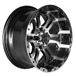 Show details for GTW® Omega 12x7 Machined/Black Wheel (3:4 Offset) Picture of GTW® Omega 12x7 Machined/Black Wheel (3:4 Offset)