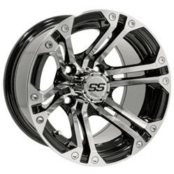 Show details for GTW® Specter 12x7 Machined/Black Wheel (3:4 Offset) Picture of GTW® Specter 12x7 Machined/Black Wheel (3:4 Offset)