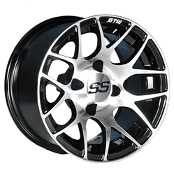 Show details for GTW® Pursuit 14x7 Machined/Black Wheel (3:4 Offset) Picture of GTW® Pursuit 14x7 Machined/Black Wheel (3:4 Offset)