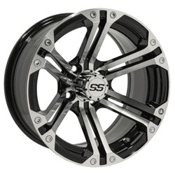 Show details for GTW® Specter 14x7 Machined/Black Wheel (3:4 Offset) Picture of GTW® Specter 14x7 Machined/Black Wheel (3:4 Offset)