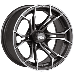 Show details for GTW® Spyder 14x7 Matte Gray Wheel (3:4 Offset) Picture of GTW® Spyder 14x7 Matte Gray Wheel (3:4 Offset)