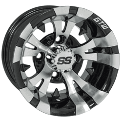 Show details for GTW® Vampire 14x7 Machined & Black Wheel (3:4 Offset) Picture of GTW® Vampire 14x7 Machined & Black Wheel (3:4 Offset)