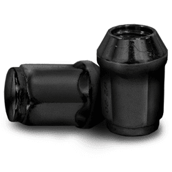 Show details for Black 12mm x 1.25 Metric Lug Nuts (100 pack) Picture of Black 12mm x 1.25 Metric Lug Nuts (100 pack)