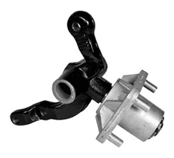 Show details for Passenger side spindle and hub assembly Picture of Passenger side spindle and hub assembly