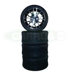 Show details for Gtw Pursuit 12x7 Machined Black Wheel/215/35-12 GTW® Mamba Street Tire Picture of Gtw Pursuit 12x7 Machined Black Wheel/215/35-12 GTW® Mamba Street Tire