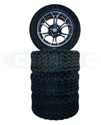 Show details for 14*7 Matte Black Diesel rim with 23x10-14 Mjfx Predator All-Terrain Tire Picture of 14*7 Matte Black Diesel rim with 23x10-14 Mjfx Predator All-Terrain Tire