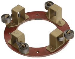 Show details for Brush plate assembly with springs Picture of Brush plate assembly with springs