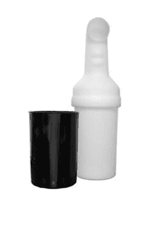 Show details for Sand Bottle with Black Universal Holder Picture of Sand Bottle with Black Universal Holder
