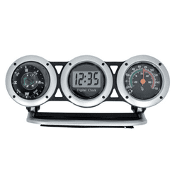 Show details for Bell Clock/Compass /Thermometer Combo Picture of Bell Clock/Compass /Thermometer Combo