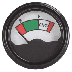Show details for 48-volt analog sate of charge meter, round Picture of 48-volt analog sate of charge meter, round