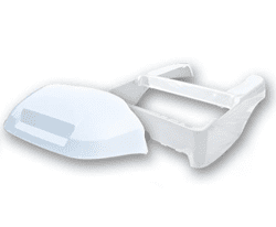 Show details for Rear body and front cowl, White Picture of Rear body and front cowl, White