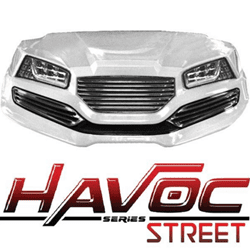 Show details for HAVOC Street Style Front Cowl Kit - White Picture of HAVOC Street Style Front Cowl Kit - White