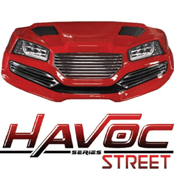 Show details for HAVOC Street Style Front Cowl Kit - Red Picture of HAVOC Street Style Front Cowl Kit - Red