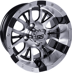 Show details for GTW® Diesel 12x7 Machined Silver/Black Wheel (3:4 Offset) Picture of GTW® Diesel 12x7 Machined Silver/Black Wheel (3:4 Offset)