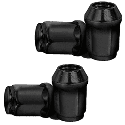 Show details for Black 4 Pack 12mm x 1.25 Metric Lug Nuts Picture of Black 4 Pack 12mm x 1.25 Metric Lug Nuts