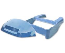 Show details for Rear body and front cowl, Atlantic blue Picture of Rear body and front cowl, Atlantic blue