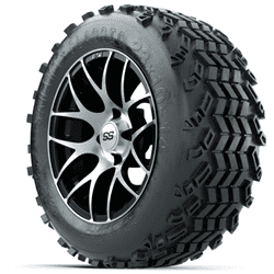 Picture of Set of (4) 14 Inch GTW Pursuit Machined Wheels with Sahara Classic All Terrain Tires
