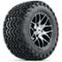 Picture of Set of (4)  12” GTW Pursuit Black/Machined Wheels with Predator All-Terrain Tires, 23x10.5-12, Picture 3