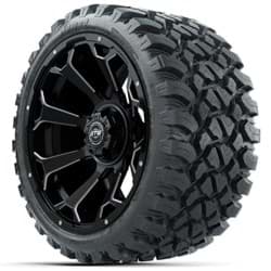 Picture of Set of (4) 15? GTW Raven Matte Black Wheels with 23x10-R15 Nomad All-Terrain Tires