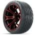 Picture of Set of (4) 15? GTW Spyder Red/Black Wheels with 215/40-R15 Fusion GTR Street Tires, Picture 1