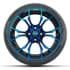 Picture of Set of (4) 15? GTW Spyder Blue/Black Wheels with 215/40-R15 Fusion GTR Street Tires, Picture 2