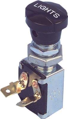 Picture of Push Pull Light Switch With Two Male Spade Terminals