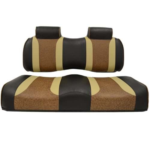 Picture of TSUN FS Cushions, TXT/RXV, Black w/ Autumn & Brown Ostrich