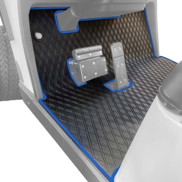 Picture of Xtreme Floor Mats for EZGO TXT / Workhorse / Express S4 / Valor / Cushman / Navitas (TXT Frame) - Black/Blue, Picture 1