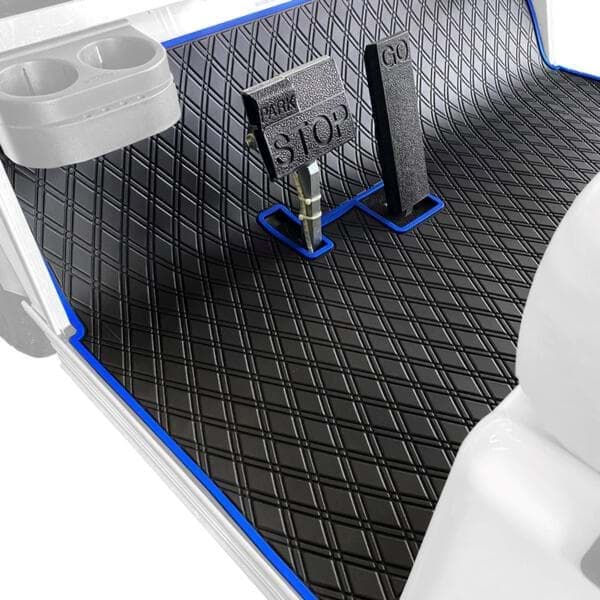 Picture of Xtreme Floor Mats for Club Car DS (82-13) / Villager (82-18) - Black/Blue