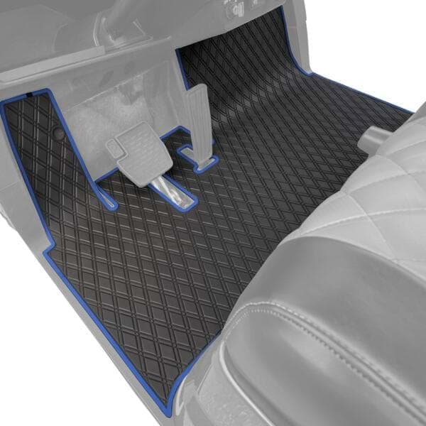 Picture of Xtreme Floor Mats for Yamaha UMAX Rally / Drive2  2007-Up - Black/Blue