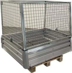 Picture of Open cargo box with wire cage