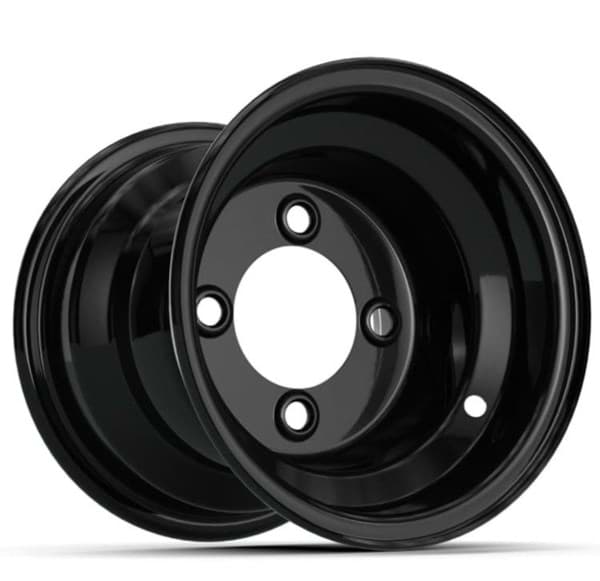Picture of 8″ GTW Gloss Black Steel Wheel (Centered)