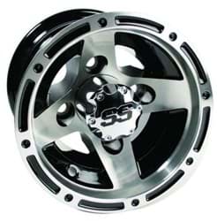 Picture of 8″ GTW Ranger Black with Machined Accents Wheel