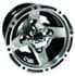Picture of 8″ GTW Ranger Black with Machined Accents Wheel, Picture 1