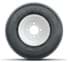 Picture of Wheel Assembly. Wanda Tyre 18x8.50-8 4ply - Mounted On A White Rim, Picture 2