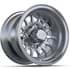 Picture of 10x7 GTW® Medusa Wheel Offset: 3:4 (ET -.25). Silver Finish with Machined Accents. Center Cap Included, Picture 1