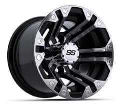 Picture of GTW® Specter 10x7 Black Machined Wheel (3:4 Offset) Center Cap Included