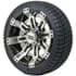 Picture of Set of (4) GTW® Tempest 10x7 Wheels Mounted on GTW® Street Tires (No Lift Required), Picture 1