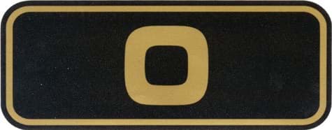 Picture of Number decal, original rectangle (#1-5)